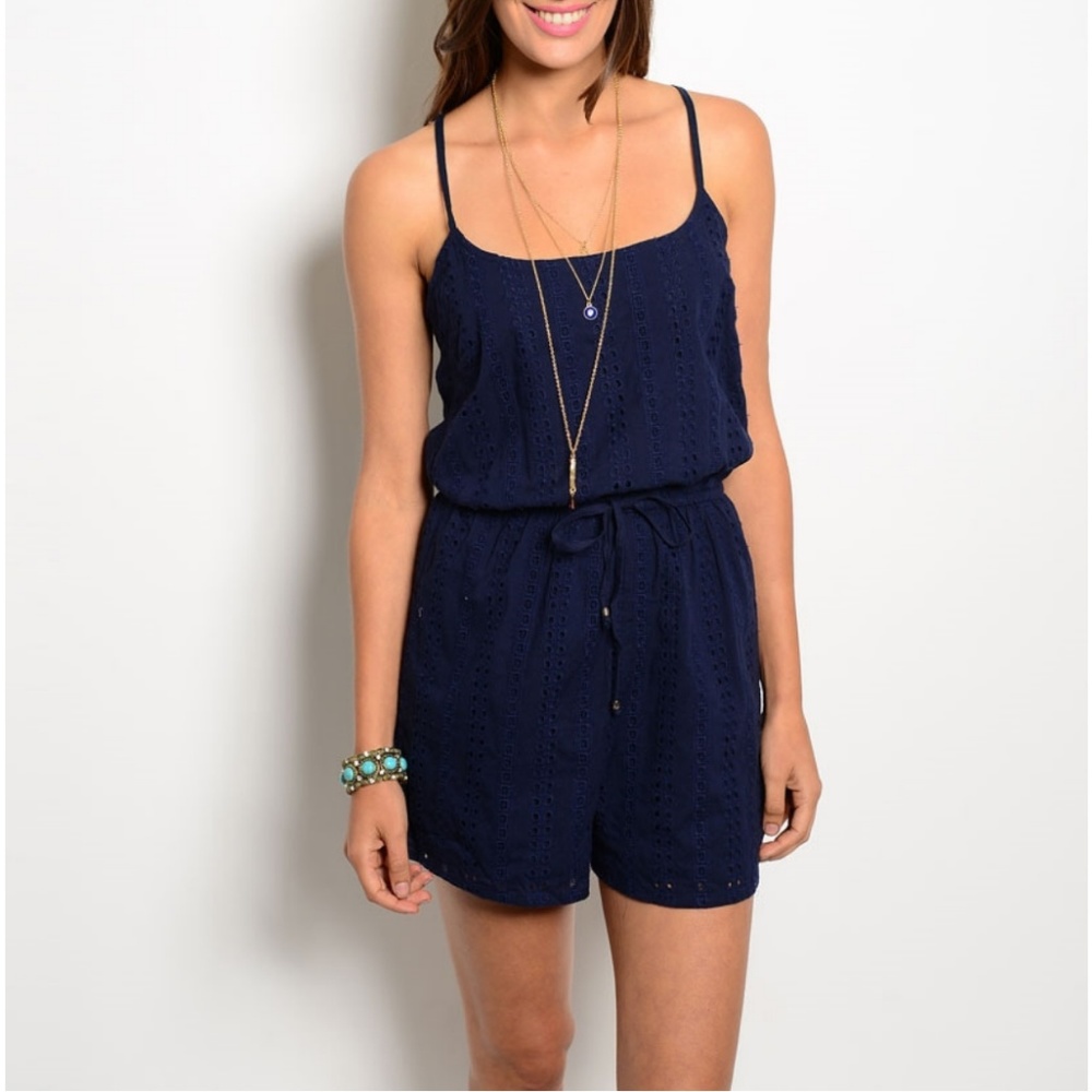Navy Romper {may & july} - Picture 2 of 3